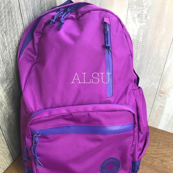 Converse Go Backpack Pure Tea Magenta AUTHENTIC - Picture 2 of 8